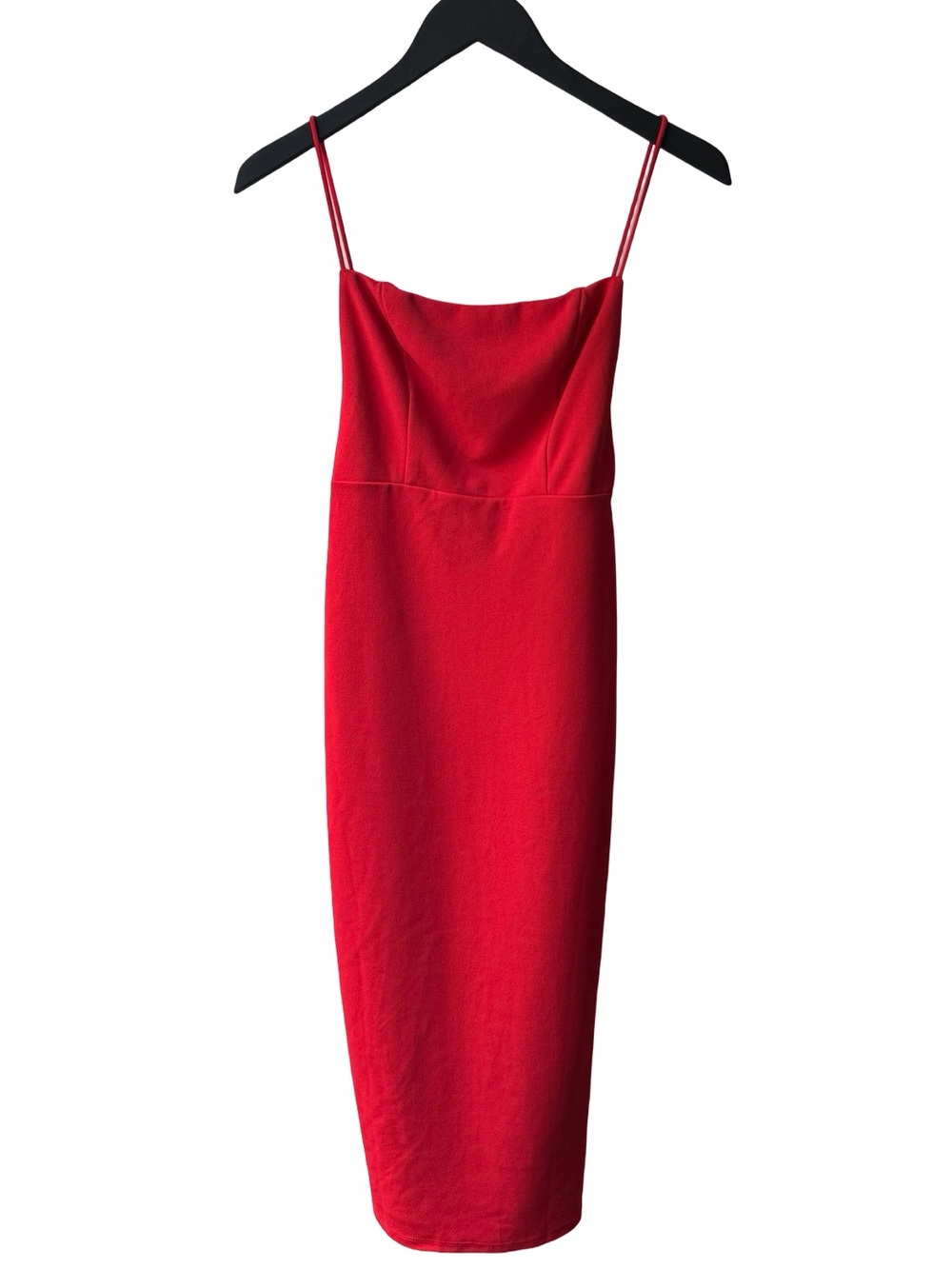 Hello Molly Red Strappy Midi Dress